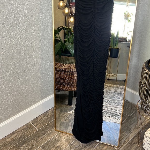 HOUSE OF CB 'Sofia' Black Mesh Strapless Maxi Dress NWOT - Picture 15 of 17